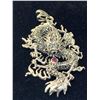 Image 4 : Game of Thrones .925 Silver Sculpted Dragon .50 Carat Round cut Ruby Pendant with Appraisal Certific