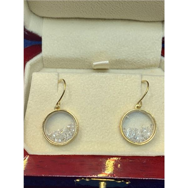 Natural Diamond 3.40 CARAT SI/I Grade Round Cut Diamonds14K Gold Earring Set with Appraisal Certific