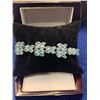 Image 1 : Blue Zircon 19.55 Carat Multi Stone Tennis Bracelet .925 Silver with Appraisal Certificate $1900.00