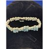 Image 3 : Blue Zircon 19.55 Carat Multi Stone Tennis Bracelet .925 Silver with Appraisal Certificate $1900.00