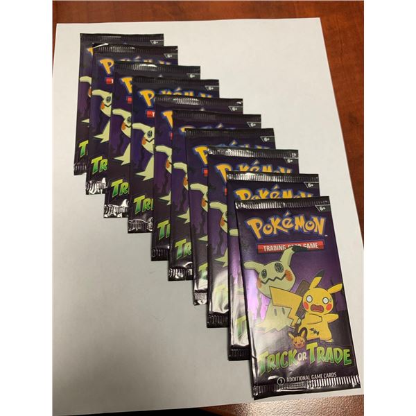 Pokemon trick or trade game card sets - LOT of 10 packs