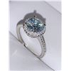 Image 4 : Ladies Moissanite 2.00 Carat Solitaire St in Rhodium Plated .925 Silver Ring with Apprasial Certific