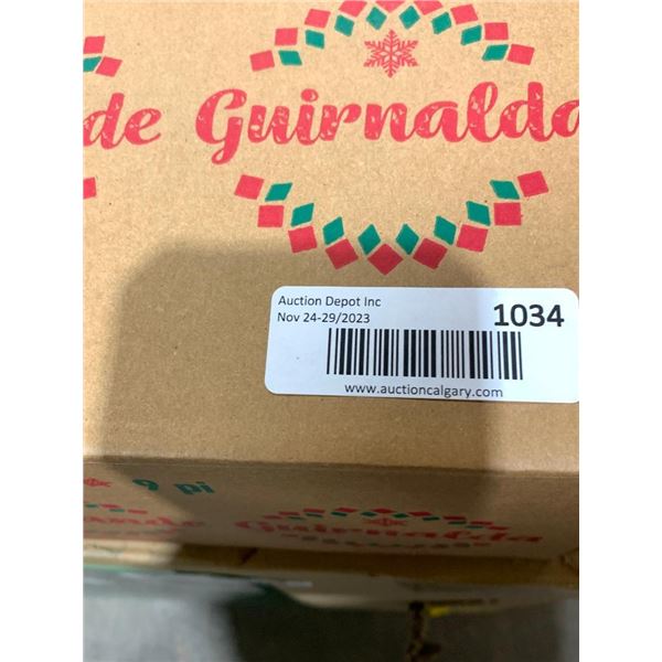 Garland 9 ft w/ 100 LED Lights and decorations