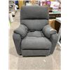Image 1 : Gray single person powered recliner chair.