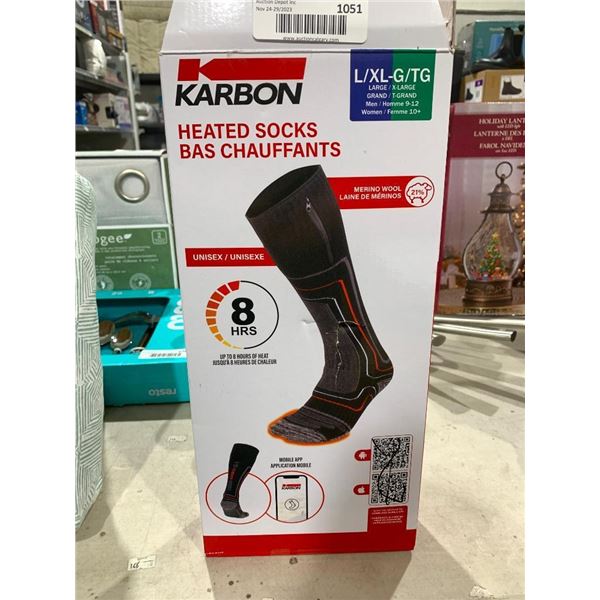 Karbon unisex Heated socks.