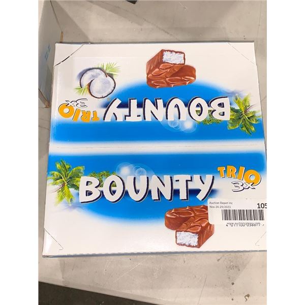 Bounty trio coconut chocolate mini bars.