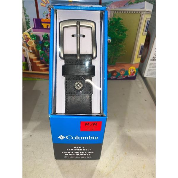 Columbia medium Mens leather belt.