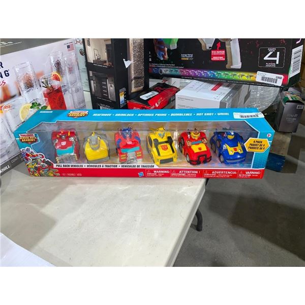 Transformers Rescue bots academy 6 pcs toy car set.