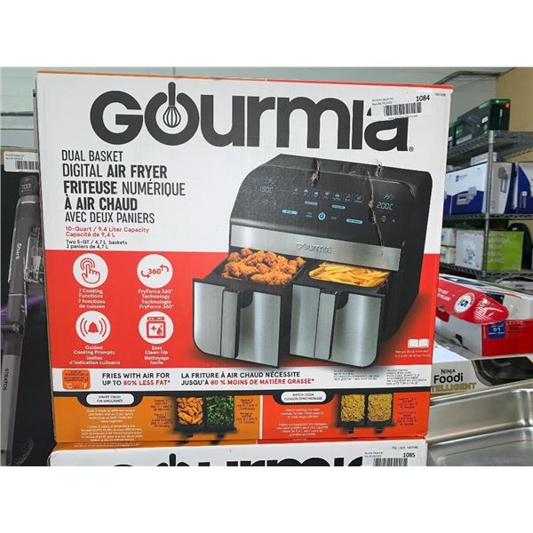 Gourmia Dual Drawer Digital air fryer.