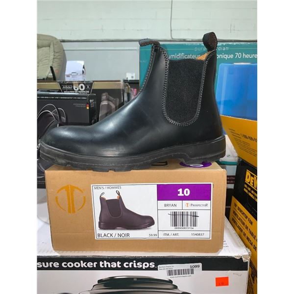 Mens Black dress boots size 10.