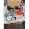 Image 2 : lot of 1 Misc. coffee parts- includes 1 coffee filter container.                                    
