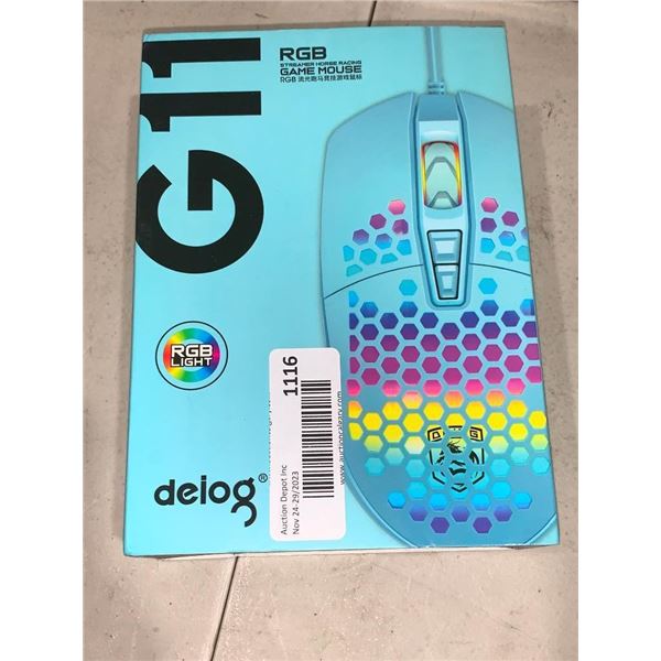 Delog G11 RGB Streamer Horse Raciing Game Mouse