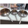 Image 3 : Set of 3 Non Stick Blue Diamond Frying pans