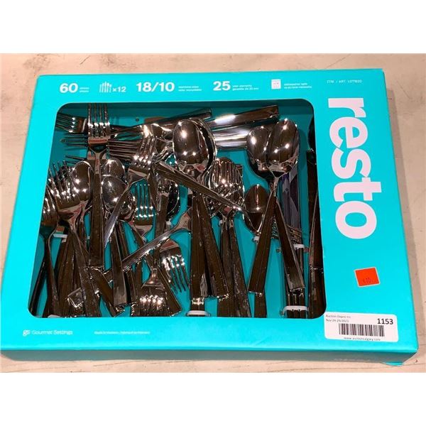 Resto 60 Pc 18/10 Stainless Steel Cutlery