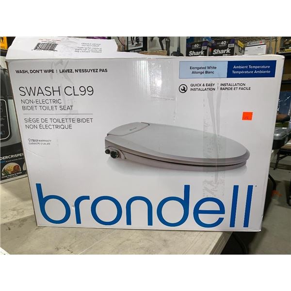 Brondell Swash 99 Non electric Elongated Bidet Toilet Seat