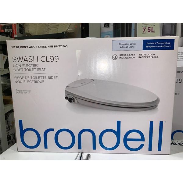 Brondell Swash 99 Non electric Elongated Bidet Toilet Seat