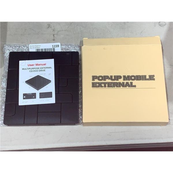 Pop Up Mobile External CD/DVD Drive