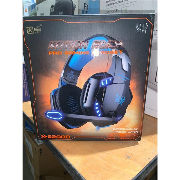 KOTION EACH G2000 3.5mm Gaming Headset Noise Reduction for PC Laptop Smartphone with Audio Adapter C