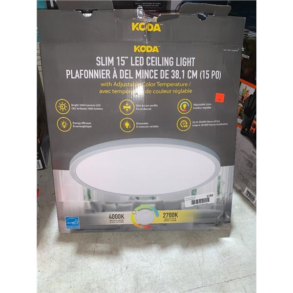 Koda Slim 15" LED Ceiling Light