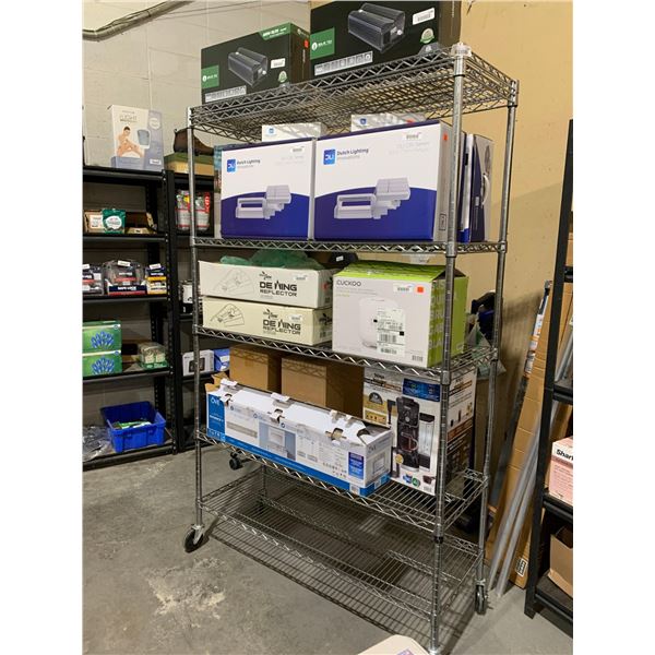 6 Tier Metro Rack on Casters