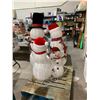 Image 1 : Lot of 3 Large LED Light Outdoor Snowman Decorations