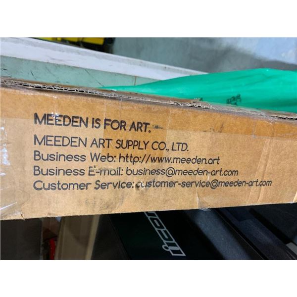 MEEDEN Large Basic Lyre Studio Easel, Solid Beech Wood Artist Easel for Painting, Adjustable Height 