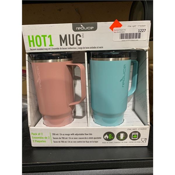 Reduce - A set of 2 HOT1 mugs.