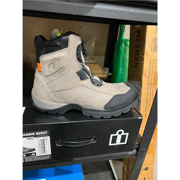 ICON Stormhawk riding Boots Gray size 11.