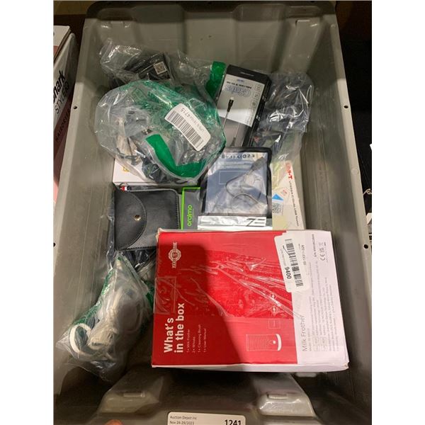 Bin of Assorted Electronics - Bin Included