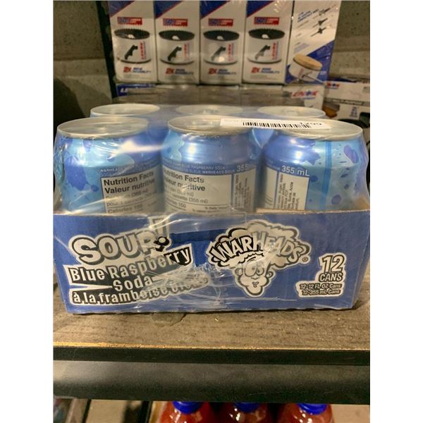 War Heads Blue Raspberry Soda 12 x 355ml