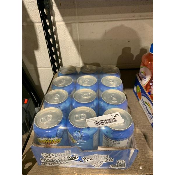 War Heads Blue Raspberry Soda 12 x 355ml