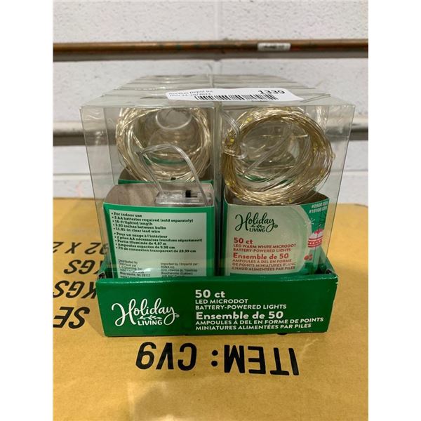 Assorted holiday Living LED Microdot String Lights - Lot of 8 sets