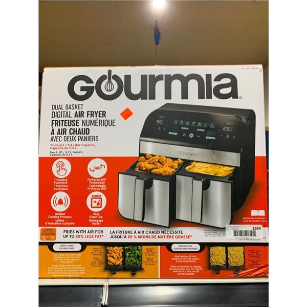 Gourmia Dual Drawer Digital air fryer.