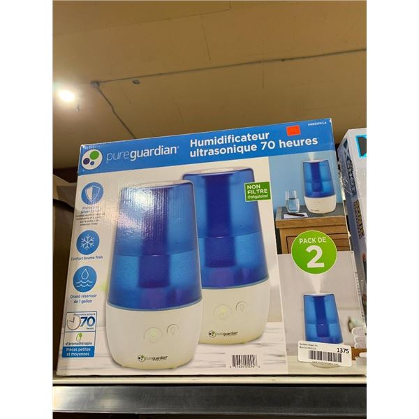 Pure Guardian Set of 2 Home Room Humidifiers