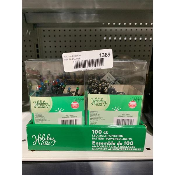 Holiday Living Assorted Microdot LED String Lights - Lot of 8