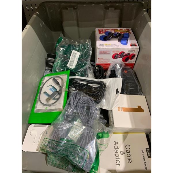 Bin of Assorted Electronics - Bin Included