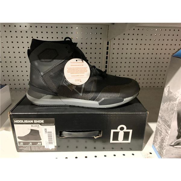 Hooligan mens black shoes size 12