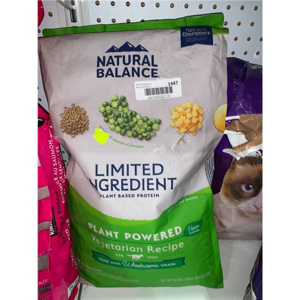 Natural Balance Limited Ingredient Plant Based Vegetarian Recipe Kibble 5.44kg