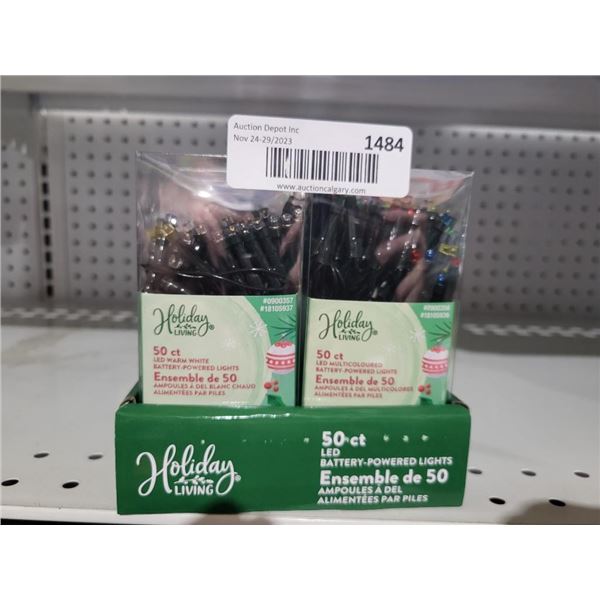 Lot of 8 Assorted Holiday Living Micro Dot LED Lights