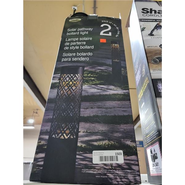 Naturally Solar - Solar Pathway Bollard Light - Pack of 2