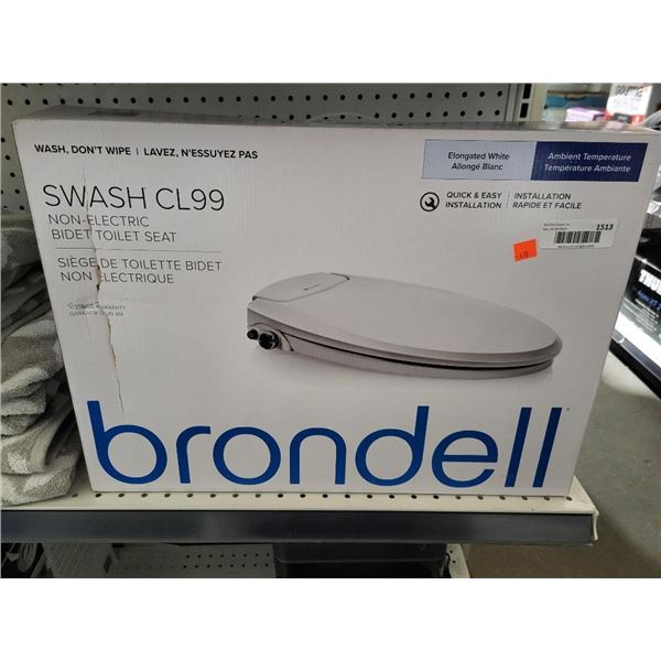 Brondell Swash 99 Non Electric Elongated Bidet Toilet Seat
