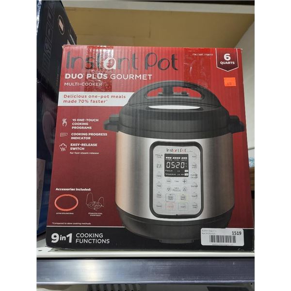 Instant Pot Duo Plus Gourmet Pressur Cooker
