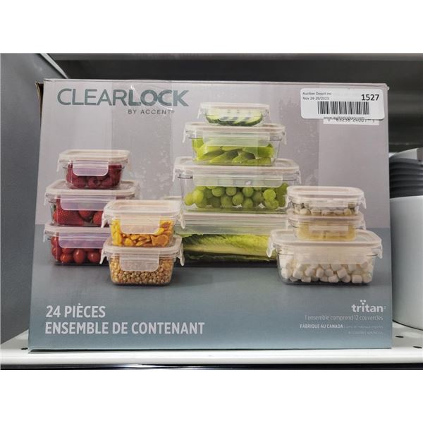 Clearlock By Accent 24 Pc Food Storage Containers