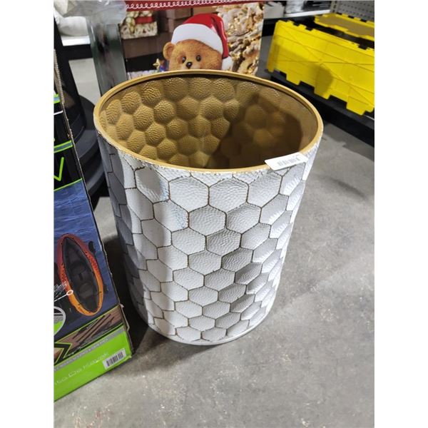 Large White Metal Planter