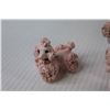 Image 3 : Vintage Pink Spaghetti Glass Poodles Set (no damages)