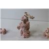 Image 5 : Vintage Pink Spaghetti Glass Poodles Set (no damages)