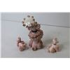 Image 6 : Vintage Pink Spaghetti Glass Poodles Set (no damages)