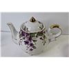 Image 2 : Lefton - Ceramic Musical Tea Pot w/Musical Matching Cups & Saucers