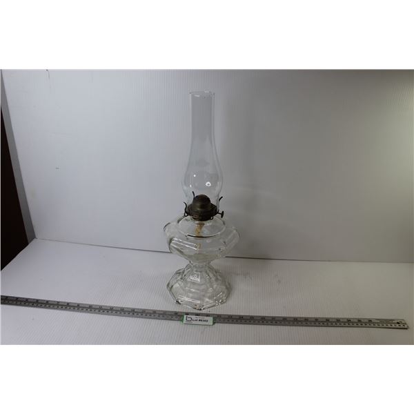 Vintage Glass Oil Lamp