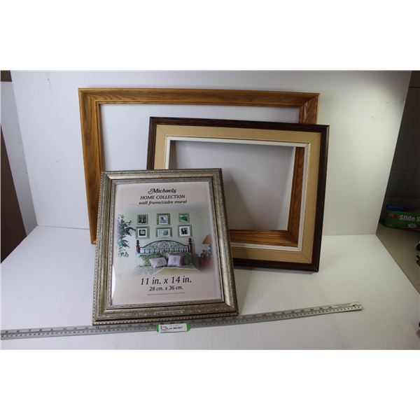 (3) Frames - (27 1/4" x 18 1/8") - (21" x 17") - (11" x 14")